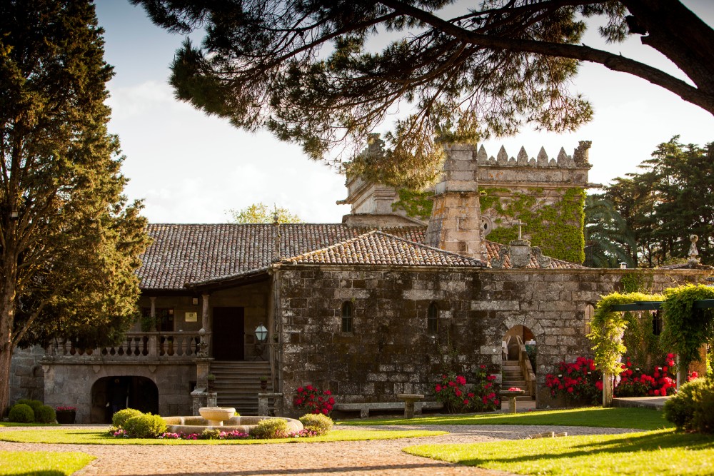 Detalle de la arquitectura histórica del pazo